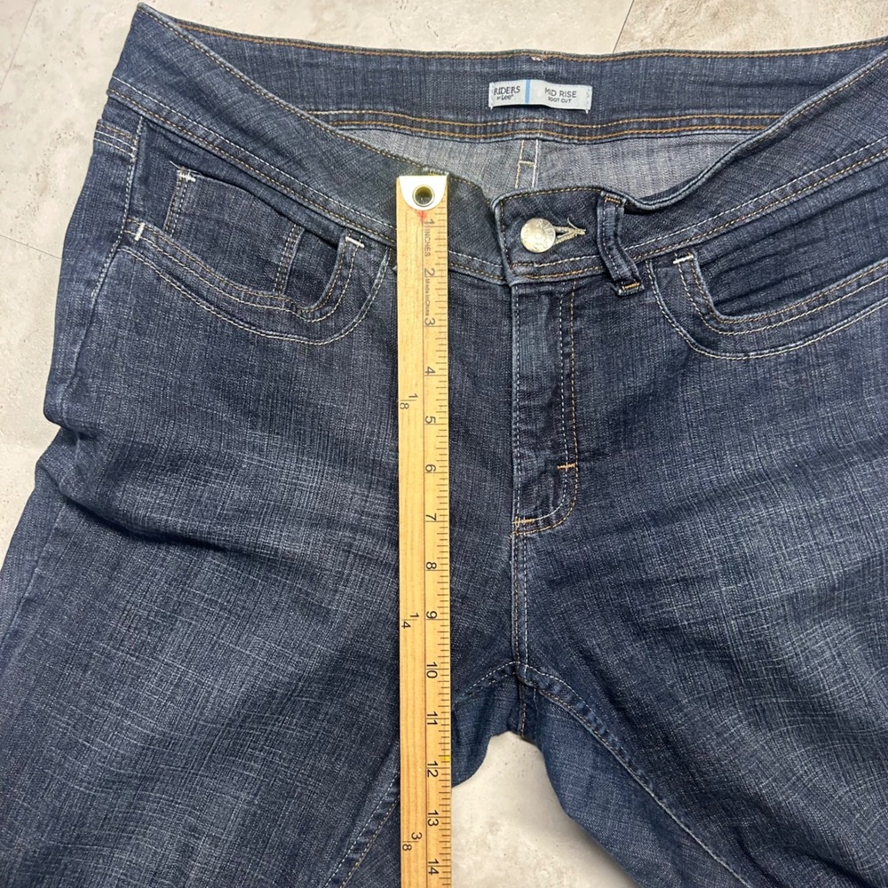 Riders by Lee Bootcut Jeans Dark Wash Women Size 12M Mid Rise Stretch Denim - Picture 7 of 10
